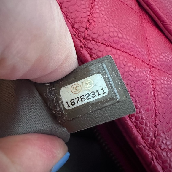 Chanel red caviar GST with silver hardware - Picture 9 of 16